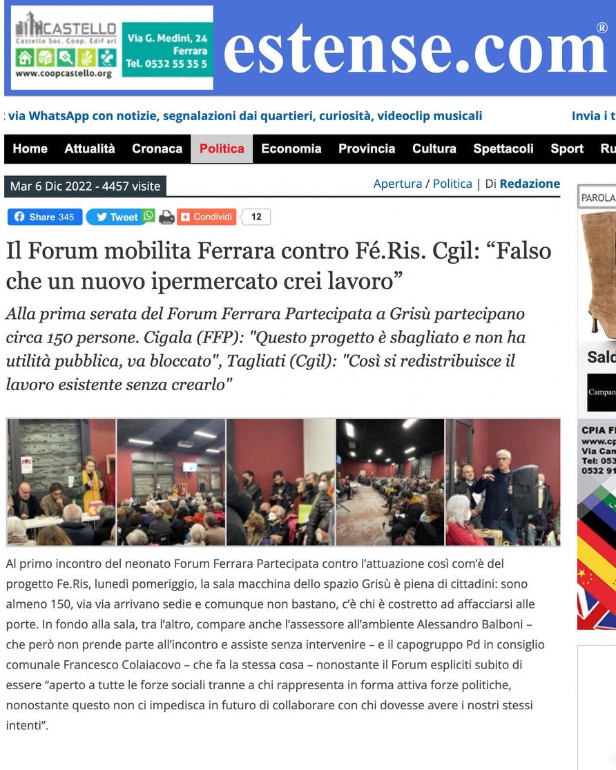 Cgil contro Feris